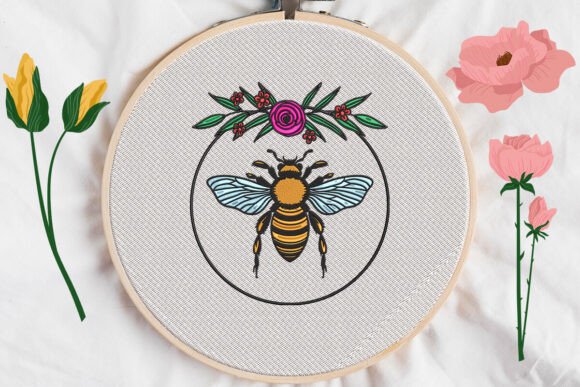 Bee Flower Embroidery: A Seasonal Shop Essential
