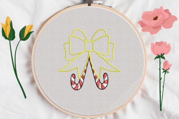 Bow Christmas Candy Applique Embroidery Review