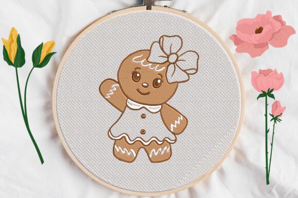 Gingerbread Candy Girl Applique Review