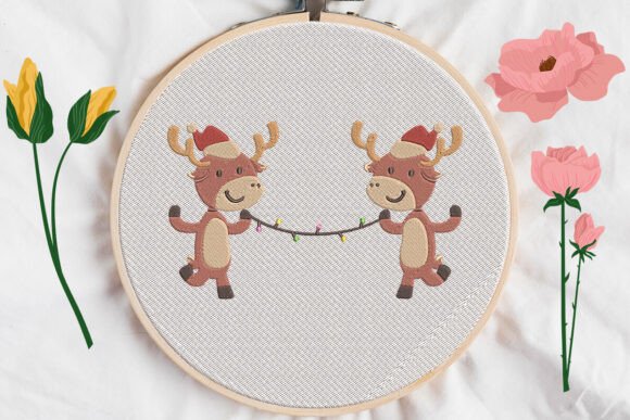 Review: Christmas Reindeer Embroidery for Boutiques