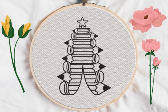 Review: Christmas Tree Applique Embroidery for Holiday Sales