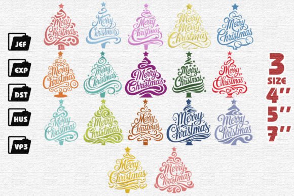 Review: Set of 17 Merry Christmas Embroidery