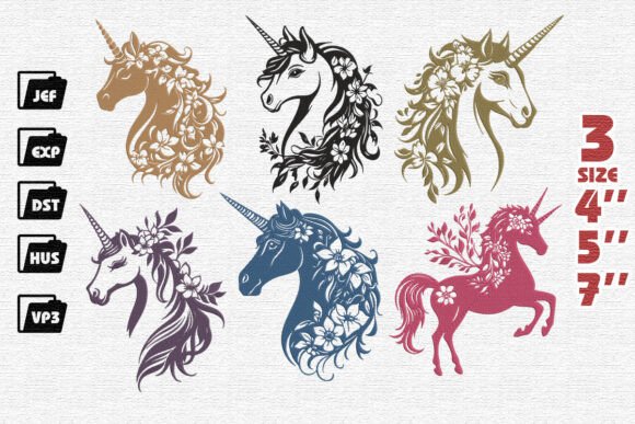 Review: Set of 7 Elegant Unicorn Embroidery for Business