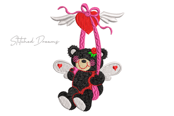 Review: Swinging Teddy Bear Embroidery Design