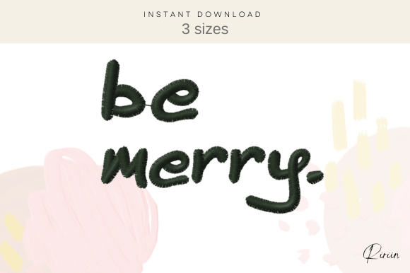 Reviewing Be Merry Embroidery Design for Holiday Gifts