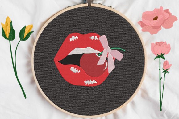 Reviewing Lip Cherry and Bow Embroidery for Gifts