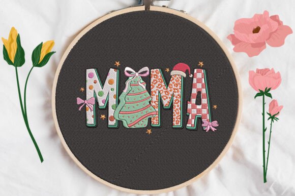 Reviewing Mama Christmas Embroidery for Craft Fairs