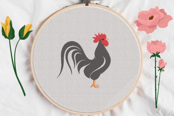 Reviewing the Black Rooster Embroidery Design for Real Projects