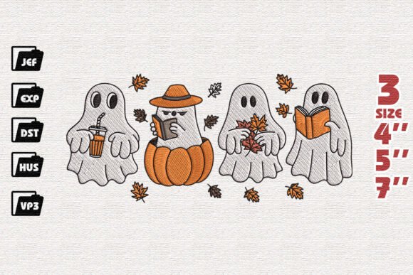 Reviewing the Bookish Halloween Embroidery File