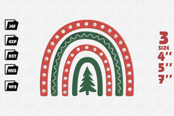 Reviewing the Bright and Merry Rainbow Embroidery Design