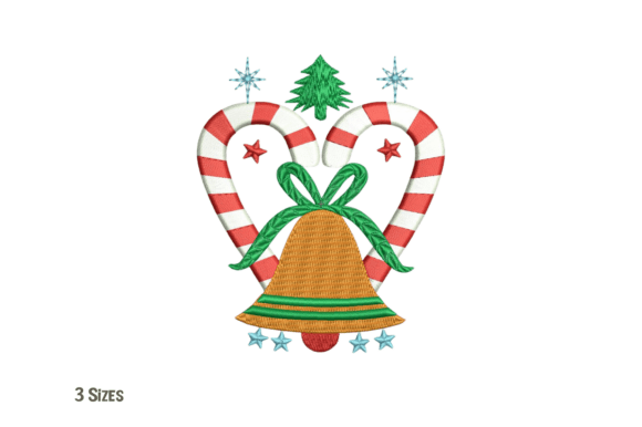 Reviewing the Christmas Candy Cane Bell Embroidery