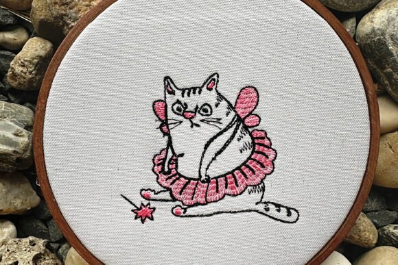 Reviewing the Grumpy Cat Machine Embroidery Design